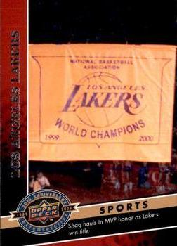 2009 Upper Deck 20th Anniversary #1408 Los Angeles Lakers Front