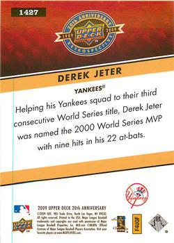 2009 Upper Deck 20th Anniversary #1427 Derek Jeter Back