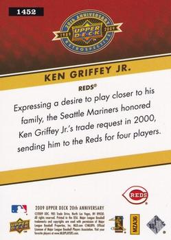 2009 Upper Deck 20th Anniversary #1452 Ken Griffey Jr. Back