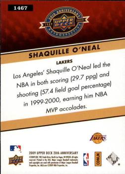 2009 Upper Deck 20th Anniversary #1467 Shaquille O'Neal Back