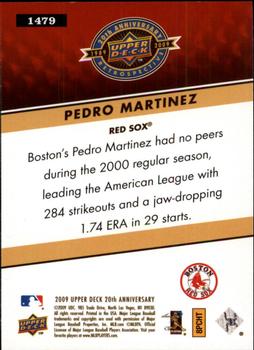 2009 Upper Deck 20th Anniversary #1479 Pedro Martinez Back