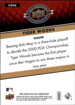 2009 Upper Deck 20th Anniversary #1504 Tiger Woods Back