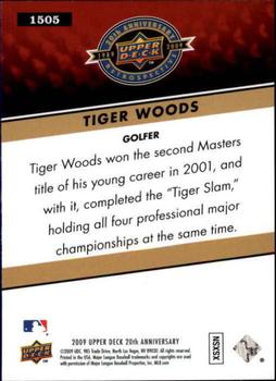 2009 Upper Deck 20th Anniversary #1505 Tiger Woods Back