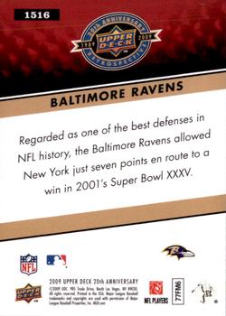 2009 Upper Deck 20th Anniversary #1516 Baltimore Ravens Back