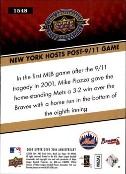 2009 Upper Deck 20th Anniversary #1548 New York Hosts Post 9/11 Game Back