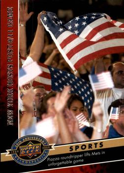 2009 Upper Deck 20th Anniversary #1548 New York Hosts Post 9/11 Game Front