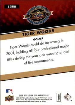 2009 Upper Deck 20th Anniversary #1588 Tiger Woods Back