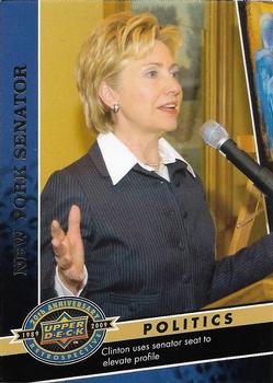 2009 Upper Deck 20th Anniversary #1600 Hillary Clinton Front