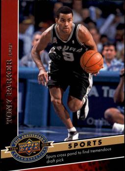 2009 Upper Deck 20th Anniversary #1617 Tony Parker Front