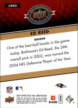 2009 Upper Deck 20th Anniversary #1660 Ed Reed Back