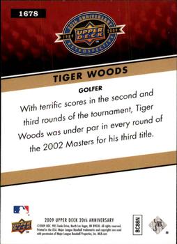 2009 Upper Deck 20th Anniversary #1678 Tiger Woods Back