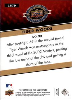 2009 Upper Deck 20th Anniversary #1679 Tiger Woods Back