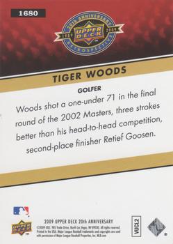 2009 Upper Deck 20th Anniversary #1680 Tiger Woods Back
