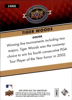 2009 Upper Deck 20th Anniversary #1682 Tiger Woods Back