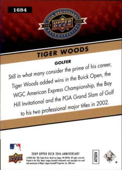 2009 Upper Deck 20th Anniversary #1684 Tiger Woods Back