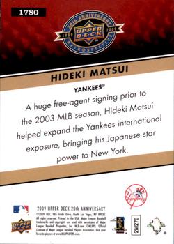2009 Upper Deck 20th Anniversary #1780 Hideki Matsui Back