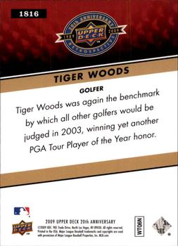 2009 Upper Deck 20th Anniversary #1816 Tiger Woods Back
