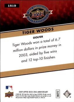 2009 Upper Deck 20th Anniversary #1819 Tiger Woods Back