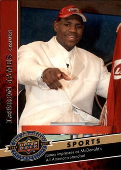 2009 Upper Deck 20th Anniversary #1825 LeBron James Front