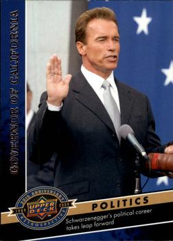 2009 Upper Deck 20th Anniversary #1844 Arnold Schwarzenegger Front