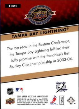 2009 Upper Deck 20th Anniversary #1921 Tampa Bay Lightning Back