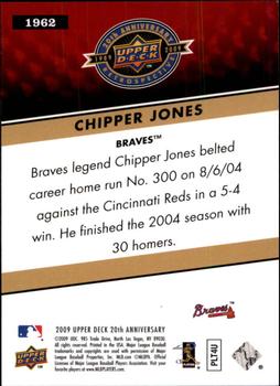 2009 Upper Deck 20th Anniversary #1962 Chipper Jones Back
