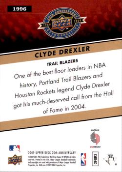 2009 Upper Deck 20th Anniversary #1996 Clyde Drexler Back