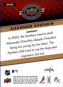 2009 Upper Deck 20th Anniversary #2002 Alexander Ovechkin Back