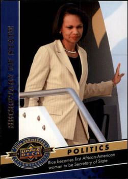2009 Upper Deck 20th Anniversary #2007 Condeleeza Rice Front