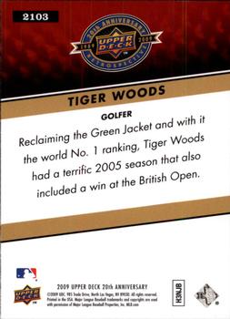 2009 Upper Deck 20th Anniversary #2103 Tiger Woods Back