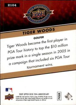 2009 Upper Deck 20th Anniversary #2104 Tiger Woods Back