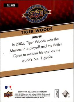 2009 Upper Deck 20th Anniversary #2105 Tiger Woods Back