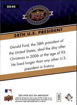 2009 Upper Deck 20th Anniversary #2246 Gerald Ford Back