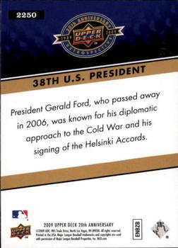2009 Upper Deck 20th Anniversary #2250 Gerald Ford Back
