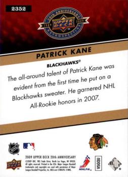 2009 Upper Deck 20th Anniversary #2352 Patrick Kane Back