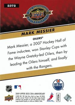 2009 Upper Deck 20th Anniversary #2372 Mark Messier Back