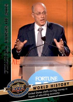 2009 Upper Deck 20th Anniversary #2394 Financial Crisis of 2008 Front