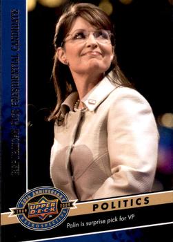 2009 Upper Deck 20th Anniversary #2421 Sarah Palin Front