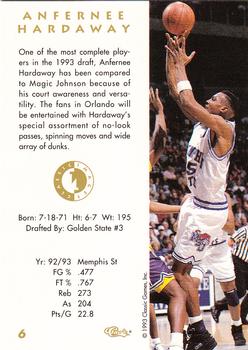 1993-94 Classic Images Four Sport #6 Anfernee Hardaway Back