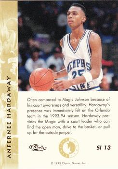 1993-94 Classic Images Four Sport - Sudden Impact #SI 13 Anfernee Hardaway Back