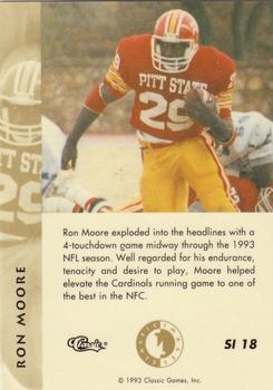 1993-94 Classic Images Four Sport - Sudden Impact #SI 18 Ron Moore Back