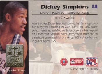 1995-96 Upper Deck - Special Edition #SE12 - Dickey Simpkins