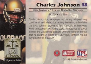 1994 Signature Rookies Gold Standard #38 Charles Johnson Back