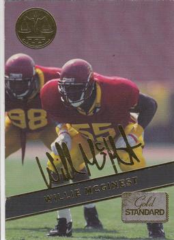 1994 Signature Rookies Gold Standard - Gold Signature #GS13 Willie McGinest Front