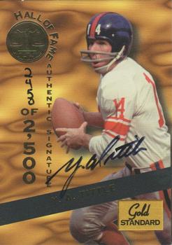 1994 Signature Rookies Gold Standard - Hall of Fame Autographs #HOF21 Y.A. Tittle Front