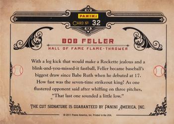 2011 Donruss Limited Cuts #32 Bob Feller Back