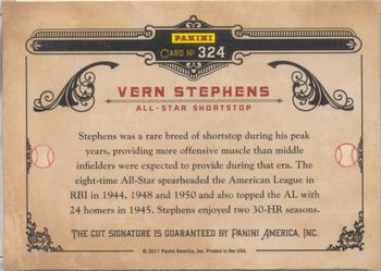 2011 Donruss Limited Cuts #324 Vern Stephens Back