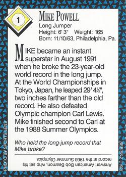 1992 Sports Illustrated for Kids #1 Mike Powell Back
