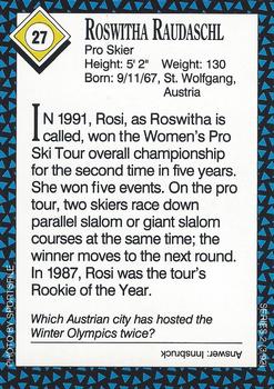 1992 Sports Illustrated for Kids #27 Roswitha Raudaschl Back