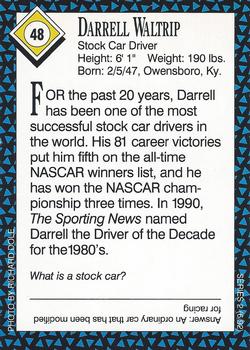 1992 Sports Illustrated for Kids #48 Darrell Waltrip Back